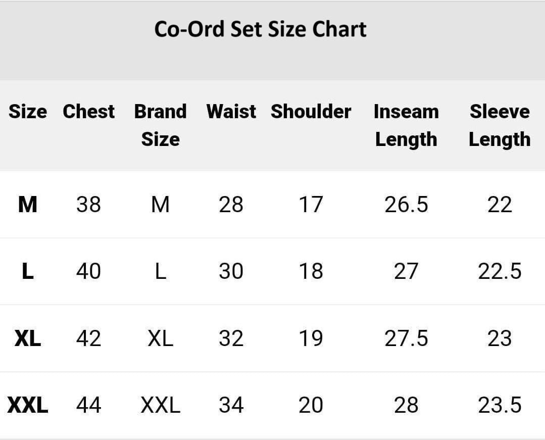 Men's Crinkled Co-Ord Set White
